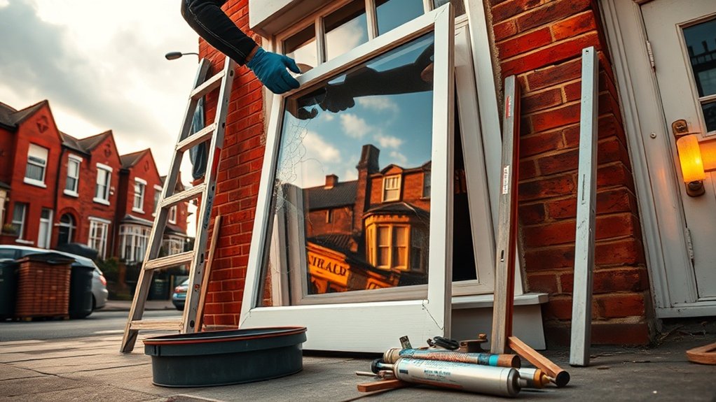Window Repair Wood End Green